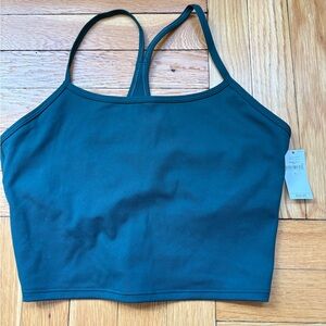 Old Navy Teal Racerback Crop Sports Bra